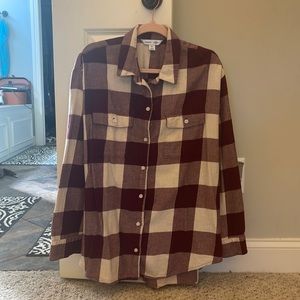 Maroon Buffalo plaid shirt